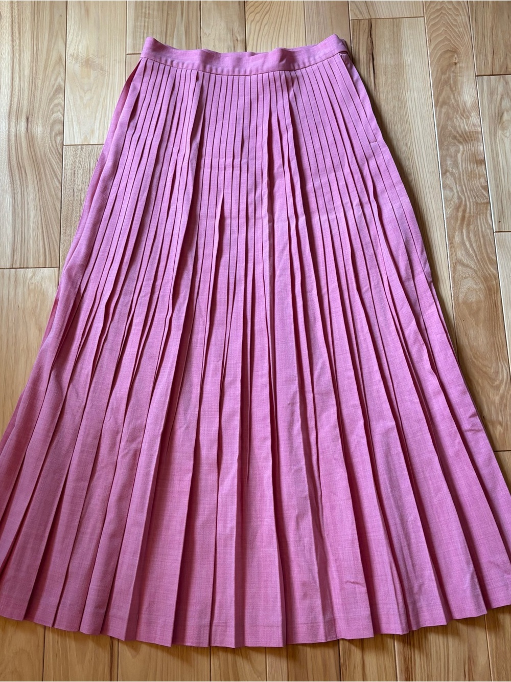NEW Ter Et Bantine Wool Pink Pleated Skirt